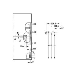 Hafele Sağ Yön Makas Seti 70-75cm/13.4-14.8kg