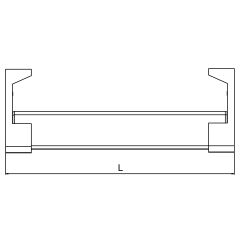 Hafele Dress Lıne Led Işıklı Askı Borusu 700-790 mm