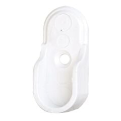 Hafele Yan Panele Monte Oval Flanş 21mm, Beyaz Renk (10 Adet)