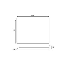 Hafele Zet Damlalık Alüminyum 864x475mm