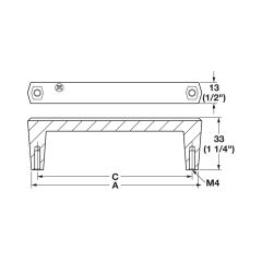 Hafele H2585 Kulp Paslanmaz Çelik Renkli 320mm