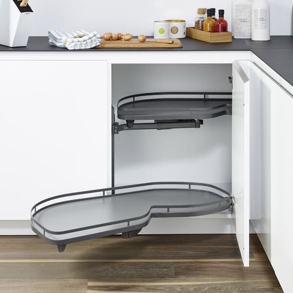 Hafele Lemans2 Sol Kiler Seti 60/60-75cm Antrasit