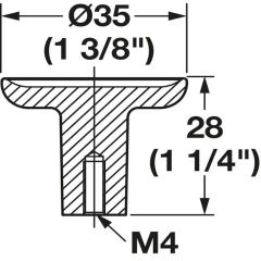Hafele H2580 Düğme Kulp Paslanmaz Çelik Renkli