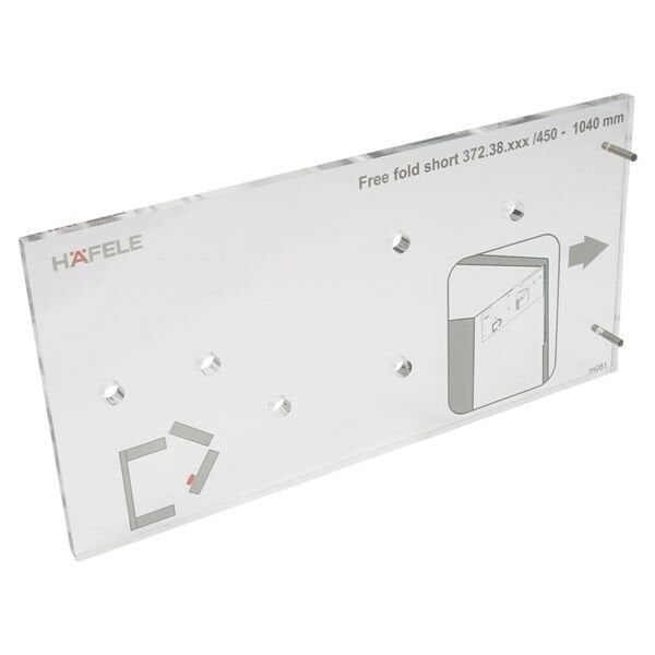 Hafele Free Fold Short Montaj Şablonu