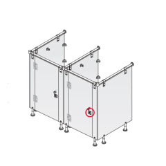 Hafele Kapı Mandalı Paslanmaz Çelik Mat 53x31mm