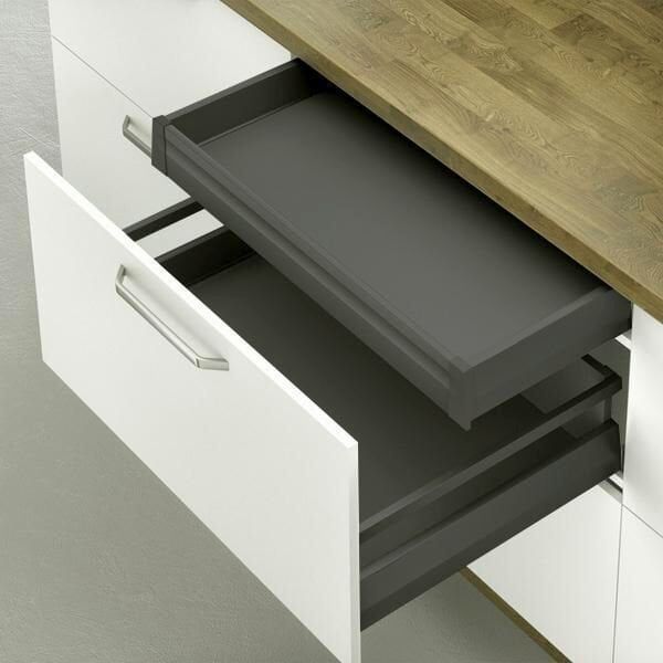 Hafele M. Box P50 Vis İç Çekmece 18/92/1200/450mm, Antrasit Renk
