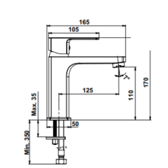 Hafele Lavabo Bataryası Solar Parlak Altın