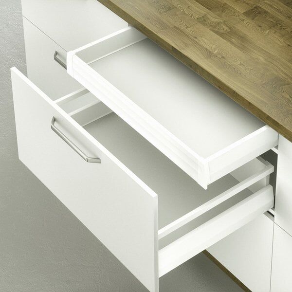 Hafele İç Çekmece Seti 90'lık Modül İçin Bordürsüz 35'lik Vidalı Beyaz