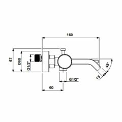 Hafele Banyo Bataryası Fonte Parlak Krom