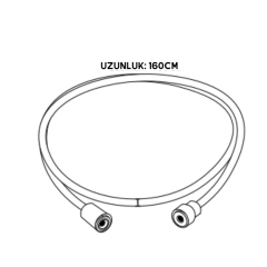 Hafele PVC Duş Hortumu 160cm Parlak Rose