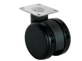 Hafele OFFICE Tekerlek,plk,f.siz,siyah,Ø60x74mm