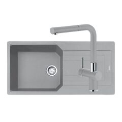 Franke UBG 611-100 Eviye ve Batarya Kampanyası, Stone Grey