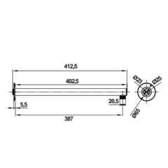 Hafele Duvardan Tepe Duşu Borusu Fluxo Yuvarlak Parlak Rose