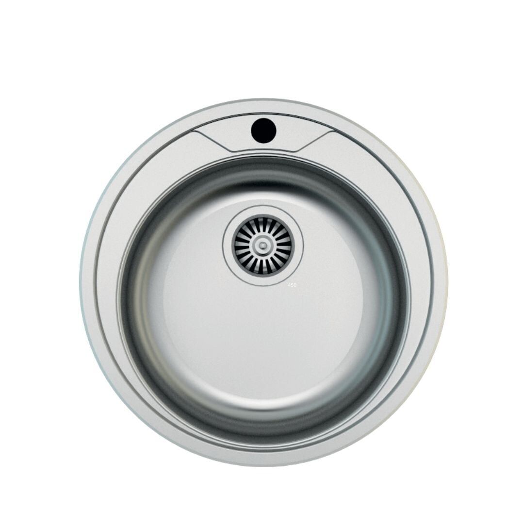 Hafele Çelik Eviye Kropp Tezgah Üstü Ø510mm Satin