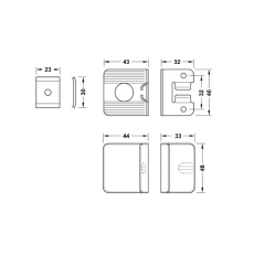 Hafele L Dolap Askısı Vidalı 90kg Krem Renk