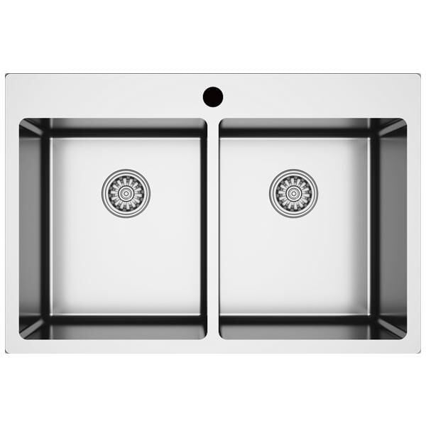 Hafele Novara13 Eviye Seti 750x505mm Paslanmaz Çelik Parlak