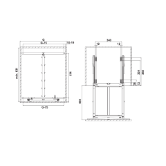 Hafele Junior III Set A.Style 600mm Krom
