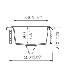 Schock Granit Evye Cristalite Quadro N-100S Alpina