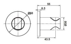 Hafele NEO R El Duşu Askısı Paslanmaz Çelik Renkli