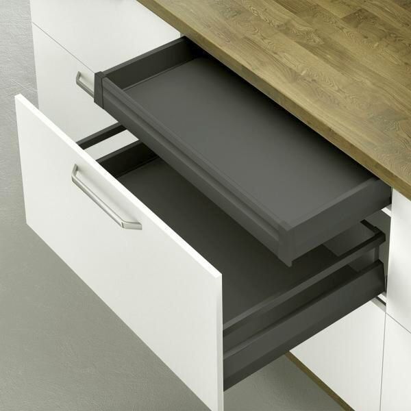 Hafele Matrix Box P35 Vis İç Çekmece 18/92/600/350mm, Antrasit Renk