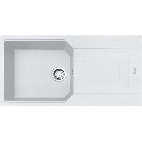 Franke Granit Eviye Tek Gözlü Damlalıklı Ubg 611-100 Bianco