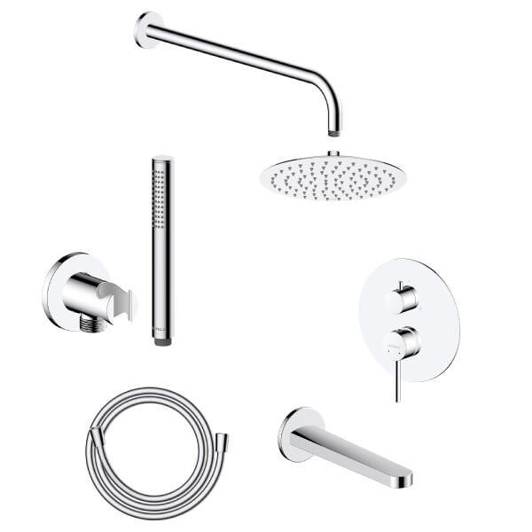 Hafele NEOMIX R 3F Ankastre Duş Seti Parlak Krom