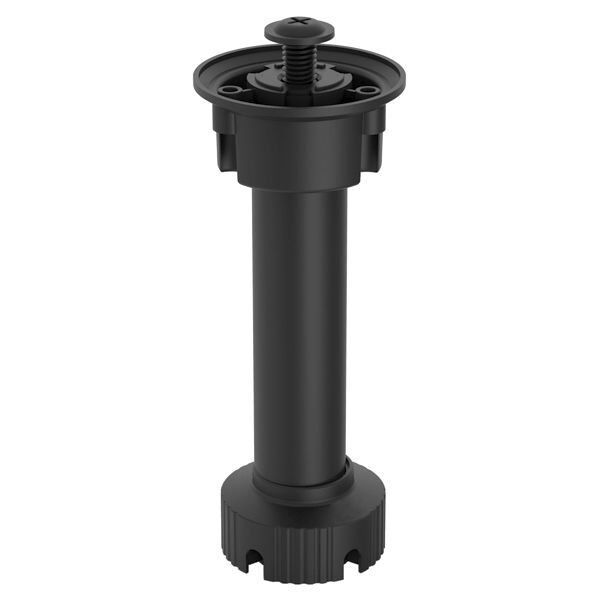 Hafele PFT11 Baza Ayağı Vidalı Siyah 80mm