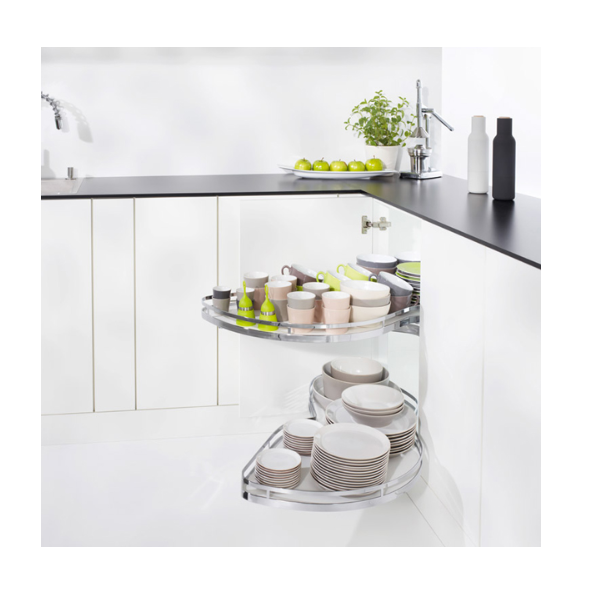 Hafele Lemans II Kiler Set Krom Sol 50/125cm