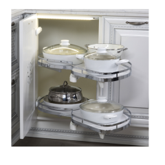 Hafele Lemans II Kiler Set Krom Sol 50/125cm