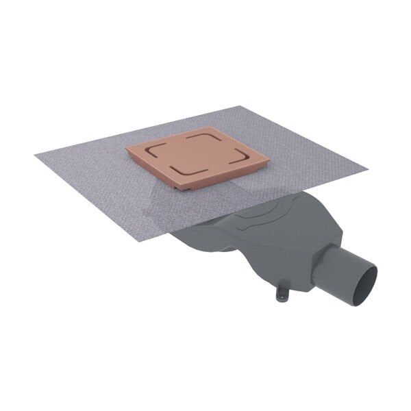 Hafele STORMA Yer Süzgeci Yatay 100X100 Parlak Rose