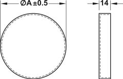 Hafele Gömme Kulp Tidal Mat Krom
