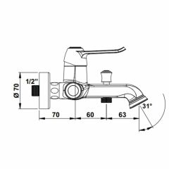 Hafele Banyo Bataryası Anton Mat Siyah