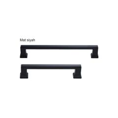 Hafele MELE Kulp mat siyah 128mm