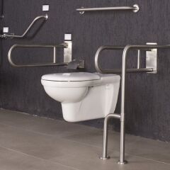 Hafele Yerden Duvara Döner Ayaklı Tutunma Barı Paslanmaz Çelik