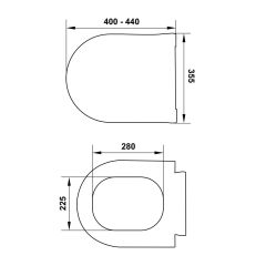 Hafele Klozet Kapağı Arena R DP Mat Gri