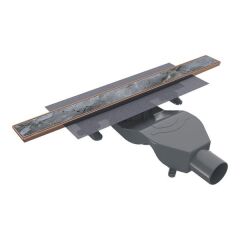 Hafele PUREFLOW Duş Kanalı Yatay 600mm Parlak Rose