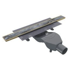 Hafele PUREFLOW Duş Kanalı Yatay 600mm Altın