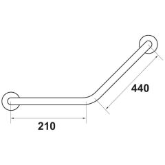 Hafele Açılı Tutamak Hose 440mm Parlak Altın