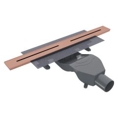 Hafele STREAMLINE Duş Kanalı Yatay 600mm Parlak Rose