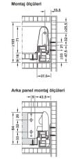 Hafele MATRIX BOX S35 Çekmece Seti Gri 16/84/500mm