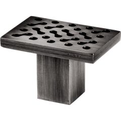 Hafele Cam Kapı Kulpu  Köşeli Krom Parlak 70x45mm