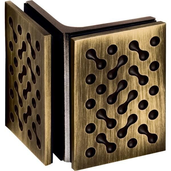 Hafele Cam Tutucu, Cam/ Cam, Bronz (1 Çift)