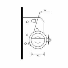 Soho Kayar Kapı Kilit  Seti Siyah