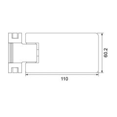 Hafele Cam Menteşesi Cam/Cam 90° Krom Parlak