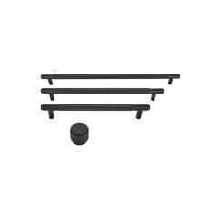 Hafele VERONA II Mat Siyah Renk 224 mm Akslı Kulp