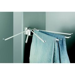 Hafele Optima 6\'lı Pantolonluk 75x430x80mm, Krom Renk