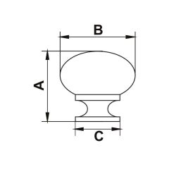 Hafele CLAUS II Paslanmaz Çelik Renkli 19 mm Düğme Kulp