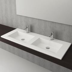 Hafele Banyo Lavabosu Tierra 120 1220x475mm Parlak Beyaz Renk
