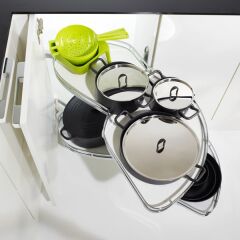 Hafele LeMans II Kiler Set Krom Sol 45/60-75cm