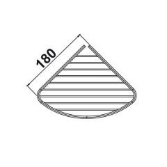 Hafele Tekli Duş Rafı Parlak Krom Renk
